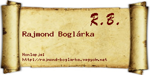 Rajmond Boglárka névjegykártya